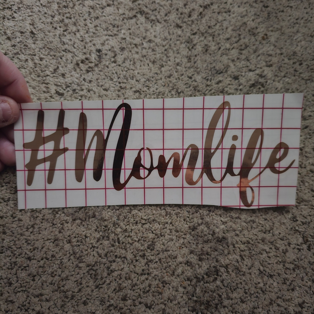 Decorative #Momlife Wall Decal